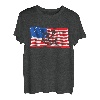 Barschangeln Fisch Amerikanische Flagge Dad Fourt 4. Juli T-Shirt