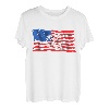 Barschangeln Fisch Amerikanische Flagge Dad Fourt 4. Juli T-Shirt