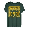 Achtung, ich kann jederzeit über Angeln sprechen, Angler T-Shirt