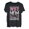 Angelrute Ehefrau Mom Angeln Legende Angeln Damen T-Shirt