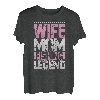 Angelrute Ehefrau Mom Angeln Legende Angeln Damen T-Shirt