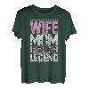 Angelrute Ehefrau Mom Angeln Legende Angeln Damen T-Shirt
