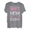 Angelrute Ehefrau Mom Angeln Legende Angeln Damen T-Shirt