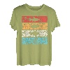 Angelrute Fischerboot Vintage Retro Hecht Wels T-Shirt