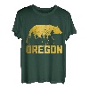 Oregon Bear Grizzly Pride Outdoor Wandern PNW Vintage T-Shirt