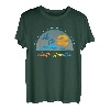 South Hampton NY New York Souvenir Palme Surfer Grafik T-Shirt