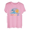 South Hampton NY New York Souvenir Palme Surfer Grafik T-Shirt