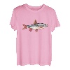 Rotauge Und Rotfeder Friedfisch Zeichnung T-Shirt