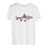 Rotauge Und Rotfeder Friedfisch Zeichnung T-Shirt