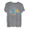 Corona Del Mar CA California Souvenir Palme Surfer T-Shirt