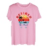 Ruhestand, Sonnenuntergang, Strandszene, Boote und Palmen - neues Büro T-Shirt