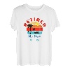 Ruhestand, Sonnenuntergang, Strandszene, Boote und Palmen - neues Büro T-Shirt