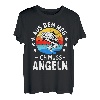 Angler Fischer Spruch lustig Männer Barsch angeln angel T-Shirt