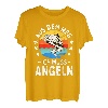 Angler Fischer Spruch lustig Männer Barsch angeln angel T-Shirt