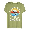 Angler Fischer Spruch lustig Männer Barsch angeln angel T-Shirt