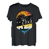 Ich würde lieber am Jungle Lake Wisconsin bei Sonnenuntergang angeln T-Shirt