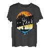 Ich würde lieber am Jungle Lake Wisconsin bei Sonnenuntergang angeln T-Shirt
