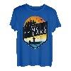Ich würde lieber am Jungle Lake Wisconsin bei Sonnenuntergang angeln T-Shirt