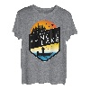 Ich würde lieber am Jungle Lake Wisconsin bei Sonnenuntergang angeln T-Shirt