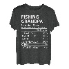 Ernährungsfakten zum Angeln von Opa | Lustiger Angeln Opa T-Shirt
