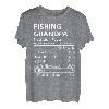 Ernährungsfakten zum Angeln von Opa | Lustiger Angeln Opa T-Shirt