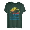 Vintage School Is Important But Fishing Is Importanter Geschenke T-Shirt