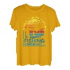 Vintage School Is Important But Fishing Is Importanter Geschenke T-Shirt