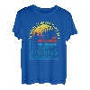 Vintage School Is Important But Fishing Is Importanter Geschenke T-Shirt