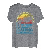 Vintage School Is Important But Fishing Is Importanter Geschenke T-Shirt