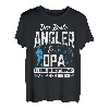 Herren Der Beste Angler & Opa Zu Sein Nicht Einfach Aber Bin Ich T-Shirt