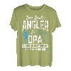 Herren Der Beste Angler & Opa Zu Sein Nicht Einfach Aber Bin Ich T-Shirt