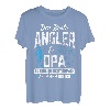Herren Der Beste Angler & Opa Zu Sein Nicht Einfach Aber Bin Ich T-Shirt