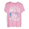 Herren Der Beste Angler & Opa Zu Sein Nicht Einfach Aber Bin Ich T-Shirt