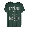 Herren Lustiges personalisiertes Bootsshirt Vorname Captain Mason T-Shirt