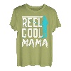 Reel Cool Mama Hobby Fisher Angler Fisch Mama T-Shirt