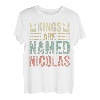 Kings Are Named Nicolas Shirt mit lustigem Namen T-Shirt