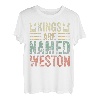 Lustiger personalisierter Name Shirt Kings Are Named Weston T-Shirt
