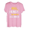 Reel Kings werden im Dezember geboren. Fisherman Birthday T-Shirt