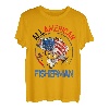 USA Fisher Amerikanische Flagge Patriotische 4. Juli Angeln Männer T-Shirt