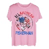USA Fisher Amerikanische Flagge Patriotische 4. Juli Angeln Männer T-Shirt