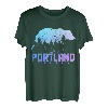 Portland Oregon Bear Grizzly Pride Outdoor Vintage PNW T-Shirt
