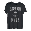 Herren Lustiges personalisiertes Bootsshirt mit Vorname Captain Kyle T-Shirt