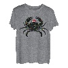 Lustige Krabbe Weihnachtsmannmütze Weihnachten Krabben Angler Weihnachtsgeschenke T-Shirt