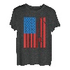 Angeln USA Flagge Fischer T-Shirt