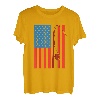 Angeln USA Flagge Fischer T-Shirt