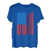 Angeln USA Flagge Fischer T-Shirt