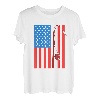 Angeln USA Flagge Fischer T-Shirt