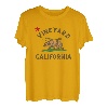 Vineyard California Beach Flag Bear Surf CA Vintage T-Shirt