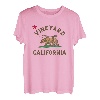 Vineyard California Beach Flag Bear Surf CA Vintage T-Shirt
