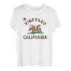 Vineyard California Beach Flag Bear Surf CA Vintage T-Shirt
